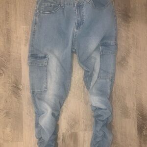 SHEIN Light Blue Skinny Jeans